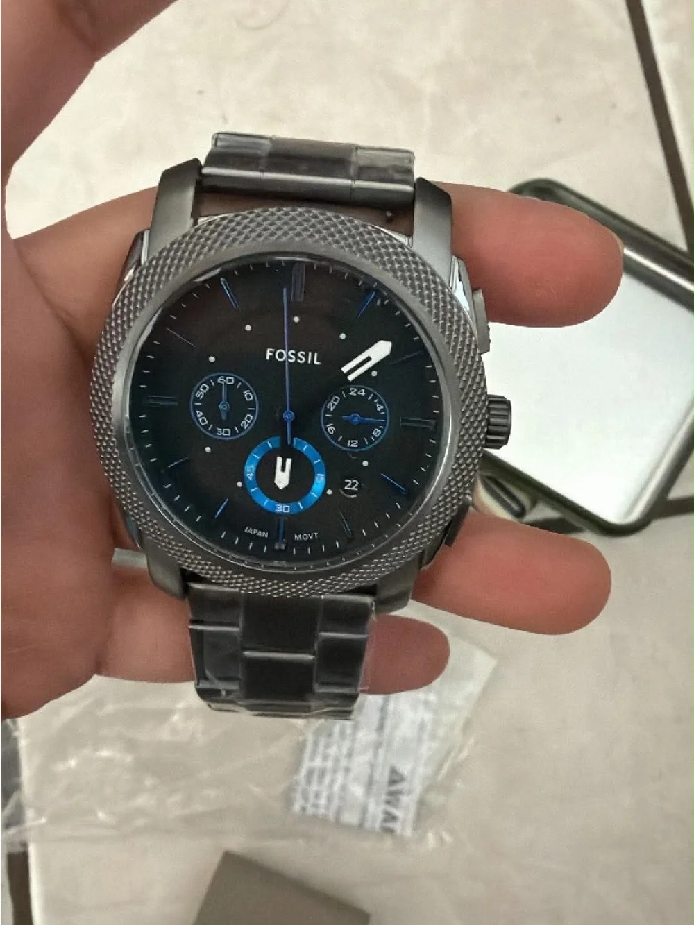 Fossil Men Machine Quartz Stainless Steel Watch
